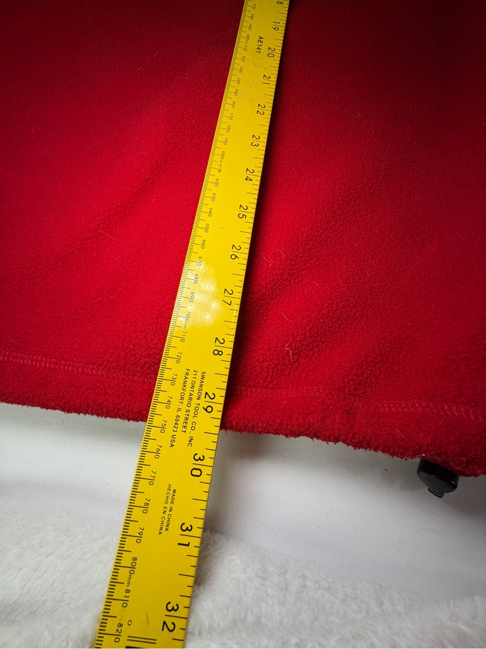 Vintage 90’s Y2K Tommy Hilfiger Red Fleece Half-Zip Pullover - Picture 5 of 6